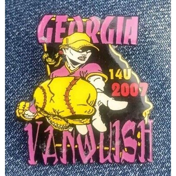 2007 Georgia Vanquish 14U Fastpitch Softball Hat Pin