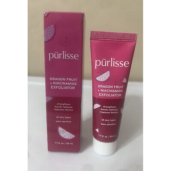 Purlisse Beauty Dragonfruit + Niacinamide Exfoliator 1.7 oz. NWB