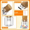 BEIJIGUANG 1PCS Cute Drift Bottle USB Flash Drive Memory Stick Storage U-disk With Maple box (3.0/32GB)
