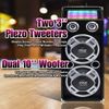 Pyle 500W Bluetooth 2-Way PA Speaker System w/Portability & SD Card PSUFM1035A