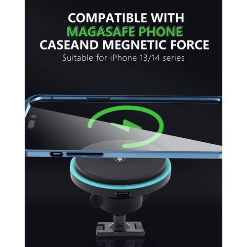BEHAVE Wireless Charging Mount for Mazda CX-5,Magnetic Phone Holder for CX-5 2017-2024,Compatible with Magsafe Case iPhone 14/13 and All Phones