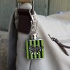 Beetlejuice Beetle Worm Stainless Steel 1oz Mini Flask Key Chain