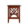 AFI Solid Wood Mid-Century Lexi Work Table with USB Charger in Walnut
