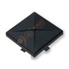 5 Inch Square Post Cap for Parking Light Pole, Black Polycarbonate