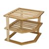 Copco Bamboo COP3TIERCORBAM Three Tier Kitchen Corner Storage Shelf, Display Boxed, Wood, Brown
