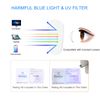 Tanlys 2 Pack Blue Light Blocking Glasses for Computer Eye Strain, Ai03-black & Clear, M