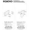 Igloo Cooler Plastic Parts Kit - 2 Latches, 3 Hinges, Latch Post & Screws