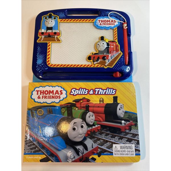 Thomas & Friends 22 Page Storybook + Magnetic Drawing Board For Kids/ Learning