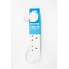 Daewoo Extension Lead, 4 Gang, 1 Metre, White