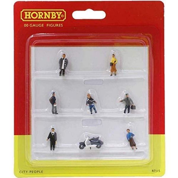 Hornby R7115 City People for Model Railway OO Gauge, Model Train Accessories for Adding Scenery, Dioramas, Woodland, Buildings and More, Model Making Kits - 1:76 Scale Model Accessory