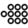10PK 60FT Roll Black Electrical Tape, Basic Vinyl PVC Tape, Professional Grade