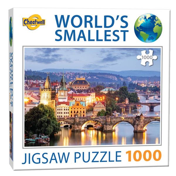 Cheatwell Games World's Smallest 1000 Piece Puzzle Prague Bridges