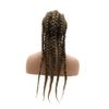 AFBeauty Lace Front Braided Wig Handmade Brown Mix Blonde 5 Braided Wig Synthetic Omber Brown Box Braided Afro Braiding Hair for Women Makeup Party