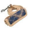 Puppia Cowin Dog Leash Checkered Pattern for Small and Medium Dog, Navy, Medium