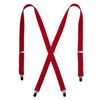 CTM Women's Elastic Clip-End 25 mm Basic Braces, White