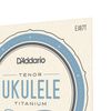 D'Addario Tenor Ukulele Strings, Titanium, EJ87T, 4-String Set, Pack of 1