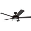 Prominence Home Bolivar 52 Inch Modern LED Ceiling Fan with Light Pull Chain