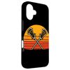 Retro Sunset Field Lacrosse Stick Player Hülle für iPhone 16