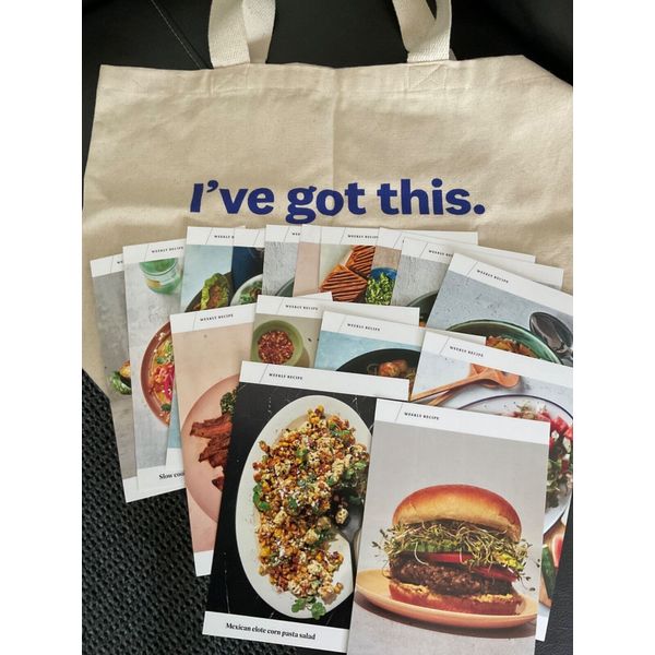 WEIGHT WATCHERS "I'VE GOT THIS" TOTE BAG  (RETIRED) + 16 RECIPE CARDS NEW