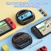 Kinwin Steering Wheel for Nintendo Switch 2 & Switch 1 & Switch OLED Joycon, NS2 Anti-Slip Grip Handle (Black)