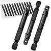 Opfiue 12 Pack Impact Socket Adapter, Square Socket Extension Driver Bits Hex Adapter, Adapter Kit for Drills/Automotive/DIY(1/4 Inch)