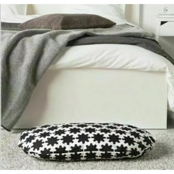 IKEA LURVIG Black White Pet Bed Cover or outdoor pillow case design 35x52 cm