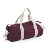 BagBase BG140 Original Barrel Bag - Burgundy/Off White