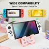 DLseego Stand for Switch 2/OLED/Lite Console,Non Slip Adjustable Pink Theme Playstand Foldable Compact Holder Stand,Cute Rabbit