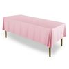 70" x 120" Rectangular Polyester Fabric Tablecloths for Wedding - Pink