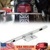 Universal Moto Front Turn Signal Spot Light Bar Mount Bracket Clamp Chrome US