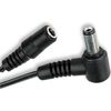 rhinocables CCTV Camera Cable Extension 2.1mm Right Angle 90 degree Socket to DC Power Plug Lead (3m)
