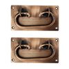 Adonai Hardware "Phebe Antique Iron Drop Pull (Supplied as 2 Pieces per Pack) - Antique Copper