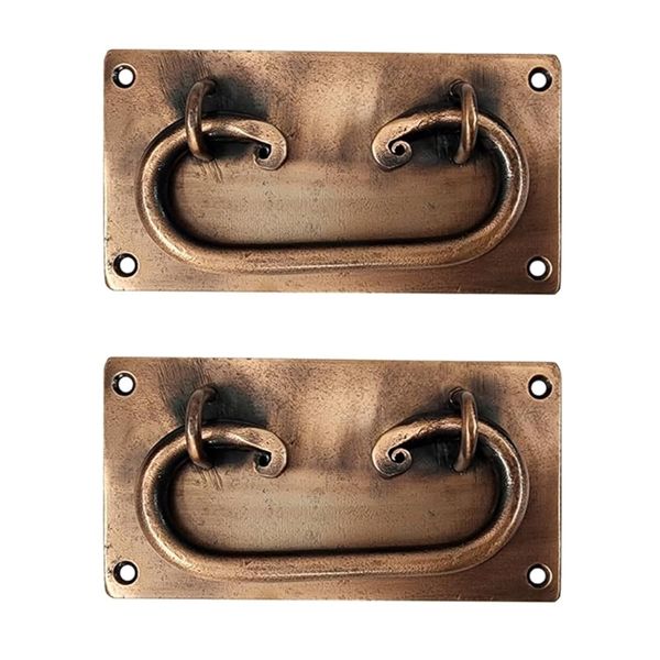 Adonai Hardware "Phebe Antique Iron Drop Pull (Supplied as 2 Pieces per Pack) - Antique Copper