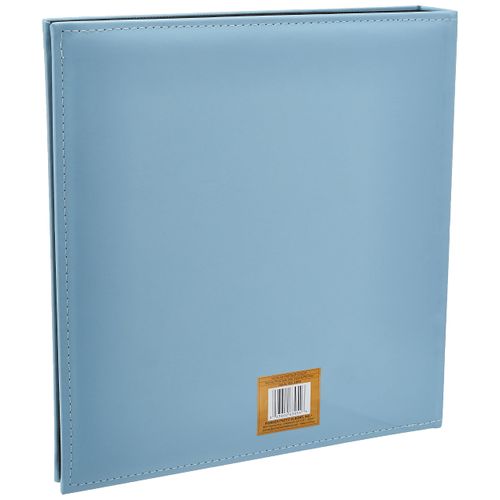 Pioneer Collage Frame Embossed "Baby" Sewn Leatherette Cover Photo Album, 4"x6", 240 Photos, Baby Blue