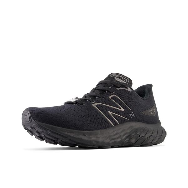 New Balance Women's Fresh Foam X EVOZ V3 Slip-Resistant Running Shoe, Black/Black Metallic/Black, 7.5 Wide