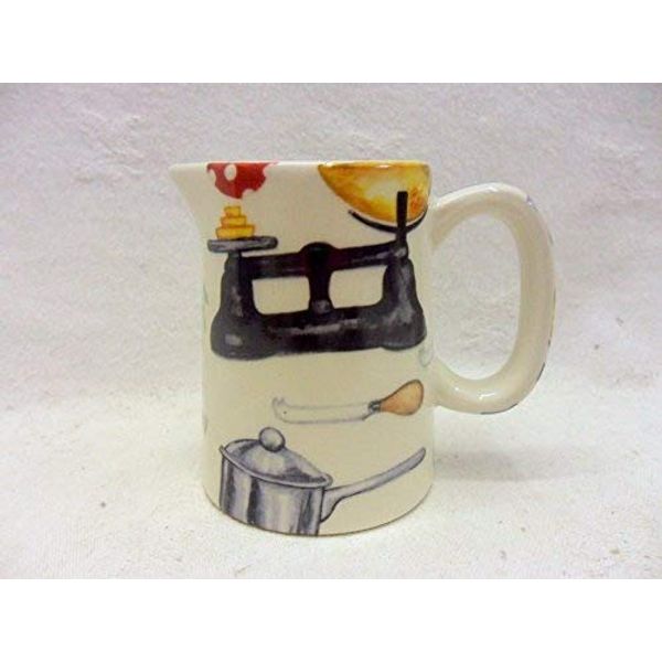 Baking days mini cream Jug pitcher by Heron Cross Pottery