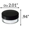 Empty Refillable Powder Sifter Cosmetic Makeup Jar - 20 ml / 20 Grams