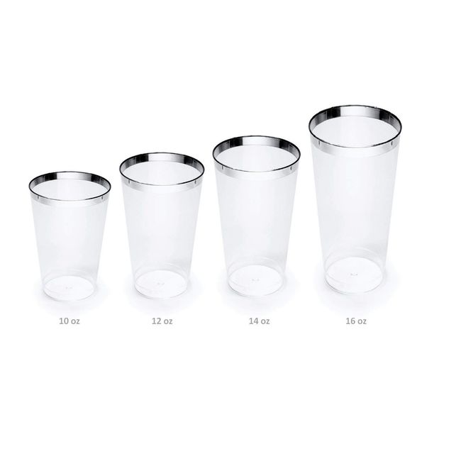 Clear 14 Ounce Plastic Tumblers