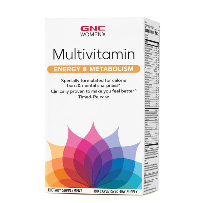 GNC Womens Multivitamin Energy & Metabolism 180 Caplets GNC Womens Multivitamin Energy & Metabolism 180 Caplets, 1 Pack