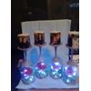Beautifully Designed Light Up Wine Glasses With Custom Candle.
