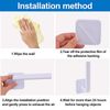 INCREWAY 8Pcs Decorative Wall Mounted Drapery Tiebacks, Self Adhesive Curtain Hooks, L Shaped, White
