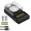 High Precision Black Weigh Scale 50G 0.001G Count Tare Battery Usb Powered