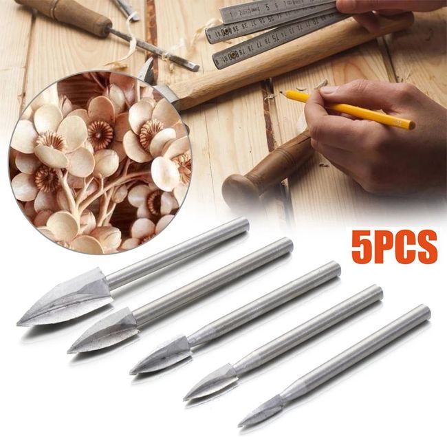 Wood Carving Tools 5 Pcs Wood Carving And Engraving Drill Bits