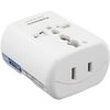 Kashimura NTI-164 Overseas Conversion Plug, 2 Outlets, Worldwide Compatible, Power Plug, A/B/C/O/SE/BF, B3/O2