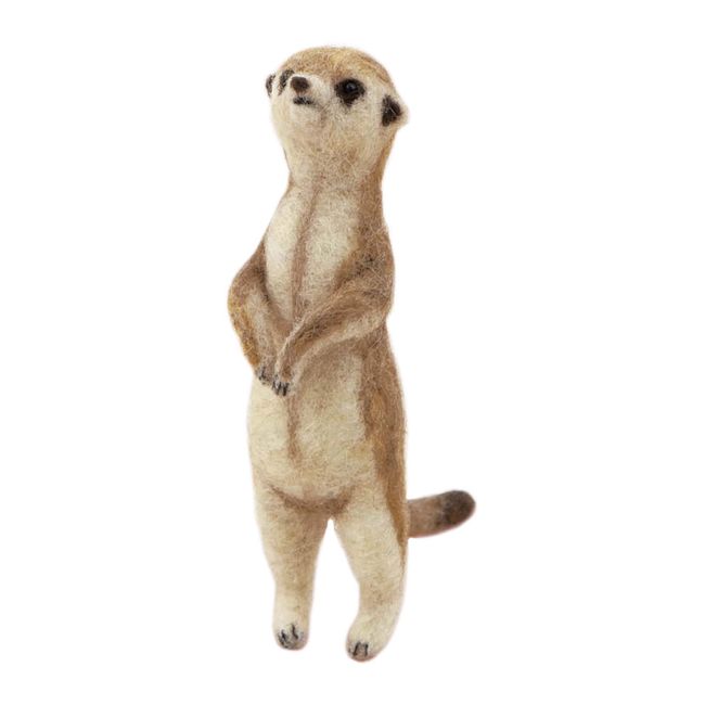 Hamanaka H441-569 Felt Wool Kit, Animal Meercat