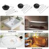 Universal Sink Plug - 2 Pcs Stainless Ball Chain Drain Stopper for Kitchen and Bath
