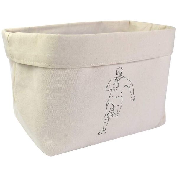 Large 'Rugby Player' Canvas Organiser/Storage Bag (OR00000787)