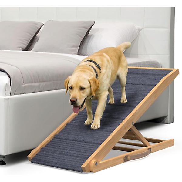 PATHOSIO Dog Ramp for Bed Portable Dog Ramp for Couch, Folding Dog Ramp for All