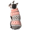 Chilly Dog Rose Fair isle Sweater, Large