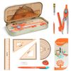 Student Ruler Set, Math Protractor Compass with Ruler, Class Equipment and School Triangle Set of 12